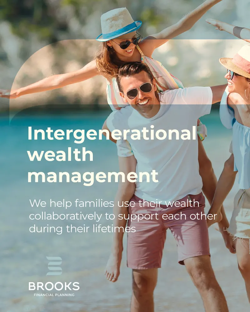 Brooks Financial Planning social media post designed by Bigbox